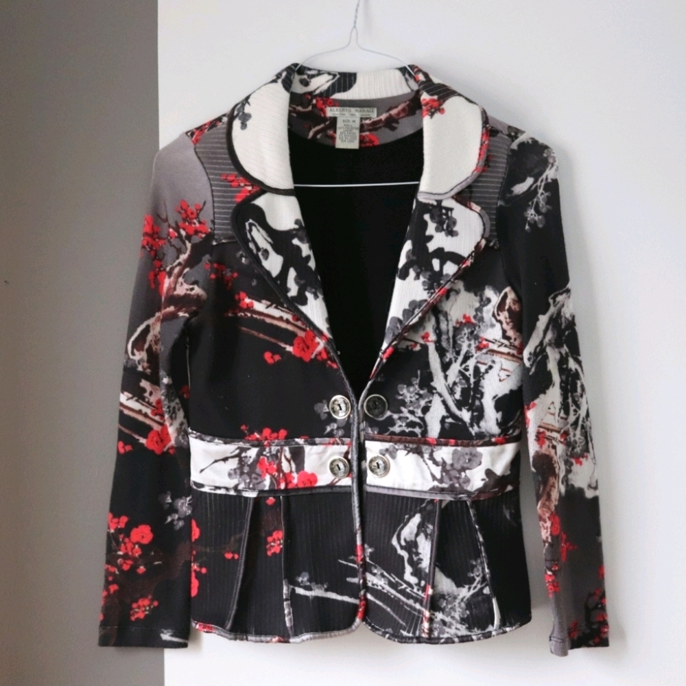 Forest Print Blazer | Alberto Makali